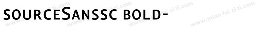 sourceSanssc bold字体转换